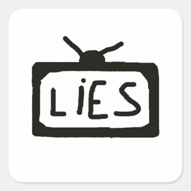 Adesivo Quadrado Televisão - autocolante (Frente)