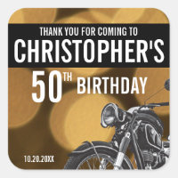 Tema de motocicleta, 50º aniversário, Dourado e pr