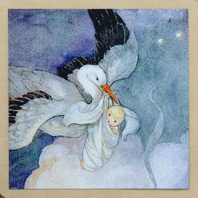 Adesivo Quadrado Tempestade e bebê (Criador carregado)