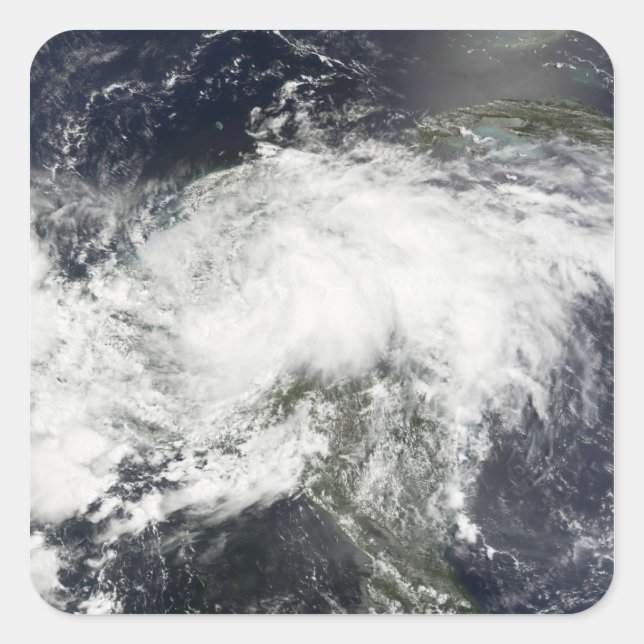 Adesivo Quadrado Tempestade tropical Arthur (Frente)