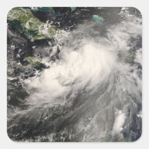 Adesivo Quadrado Tempestade tropical Gustavo no mar das caraíbas