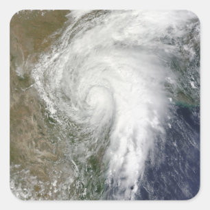 Adesivo Quadrado Tempestade tropical Hermine sobre Texas
