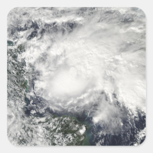 Adesivo Quadrado Tempestade tropical Ida no Mar Caribe