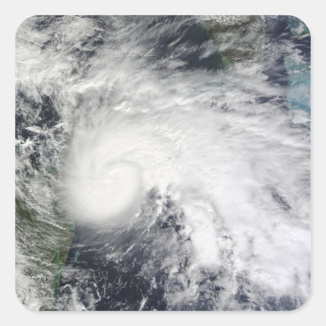 Adesivo Quadrado Tempestade tropical Ida no Mar Caribe 2 (Frente)