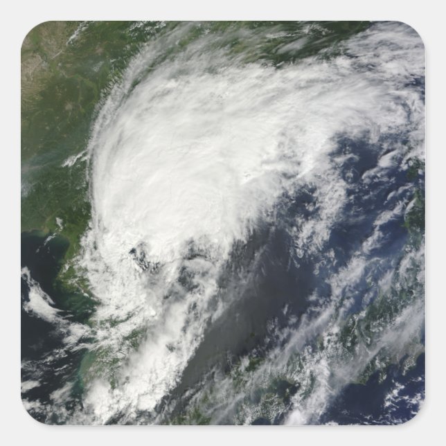 Adesivo Quadrado Tempestade tropical Kompasu (Frente)