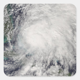 Adesivo Quadrado Tempestade tropical Noel sobre as Bahamas