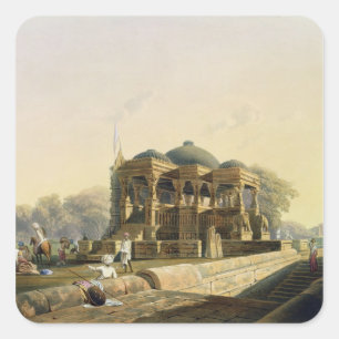 Adesivo Quadrado Templo antigo em Hulwud, do volume mim 'de Scener