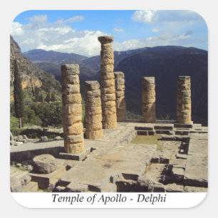 Adesivo Quadrado Templo de Apolo - Delphi
