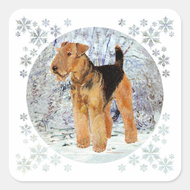 Adesivo Quadrado Tempo de inverno (Frente)