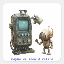 Adesivo Quadrado Tempo de Retirada