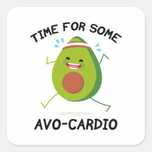 Adesivo Quadrado Tempo Para Alguns Avo-Cardio