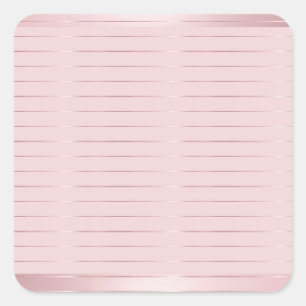 Adesivo Quadrado Tendência do Modelo Rosa Dourado Elegante