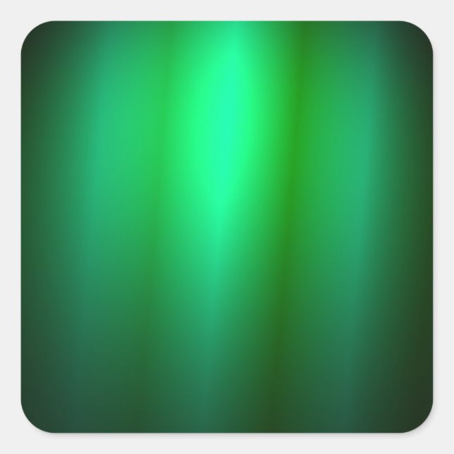 Adesivo Quadrado Tendência Personalizada de Vazio Verde Preto Elega (Frente)