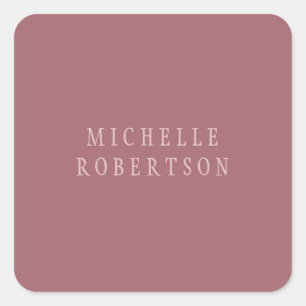 Adesivo Quadrado Tendência Rosa de Poeira Dourada Creativa única e