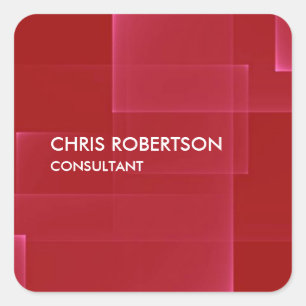 Adesivo Quadrado Tendy Modern Darn Red