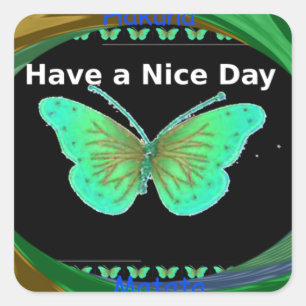 Adesivo Quadrado Tenha um Bom Dia e uma noite melhor butterfly.png