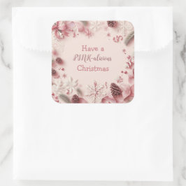 Adesivo Quadrado Tenha um Natal gostoso