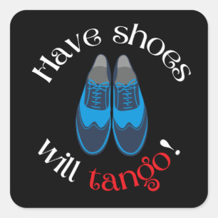 Adesivo Quadrado Tenham Calçados De Tango Mens Tango Calçados