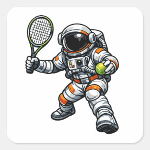 Adesivo Quadrado Tênis Astronauta