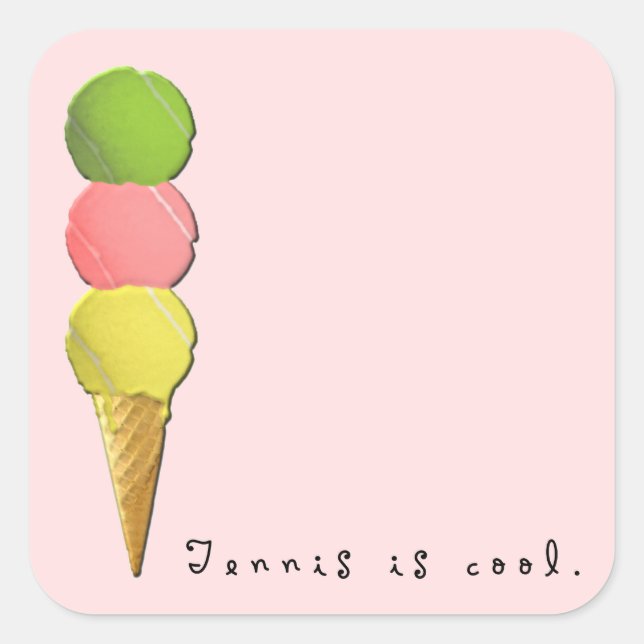 Adesivo Quadrado Tênis é Legal (Frente)