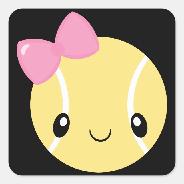 Adesivo Quadrado Tênis Girl Emoji Stickers (Frente)