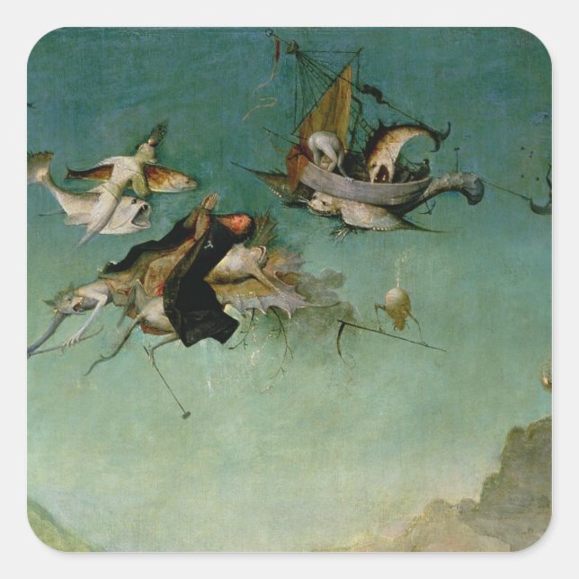 Adesivo Quadrado Tentação de St Anthony (Frente)