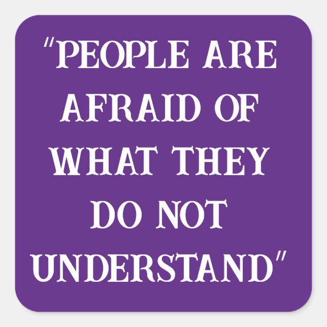 Adesivo Quadrado Teórico da Conspiração (Frente)