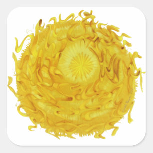 Adesivo Quadrado Terceira arte cura #3 de Chakra