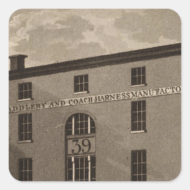 Adesivo Quadrado Terceira rua na Filadélfia (Frente)