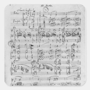 Adesivo Quadrado Terceira sonata para o piano e o violino