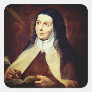 Adesivo Quadrado Teresa de Ávila por Rubens