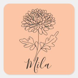 Adesivo Quadrado Térmica de Café