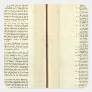 Adesivo Quadrado Termine genealógico, histórico, cronológico