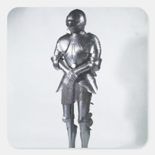 Adesivo Quadrado Terno de armadura com poulaines, c.1480