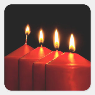 Adesivo Quadrado Terra Adversa da Vela de Natal