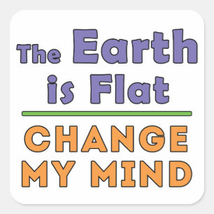 Adesivo Quadrado Terra plana
