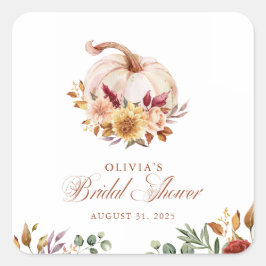 Adesivo Quadrado Terracota de Ferrugem Floral Pampas Grama e Abóbor