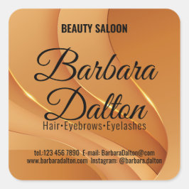 Adesivo Quadrado Terracotta Ocher Beige Dourado