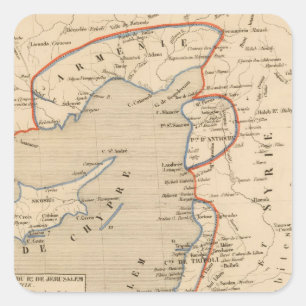 Adesivo Quadrado Terre Sainte depuis la deuxieme croisade