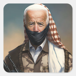 Adesivo Quadrado Terrorista Joe Biden