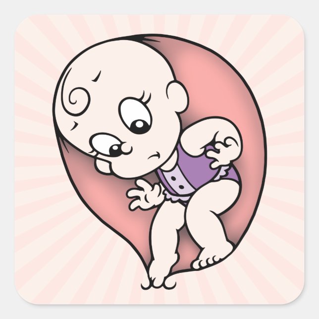 Adesivo Quadrado Teste da água (Frente)