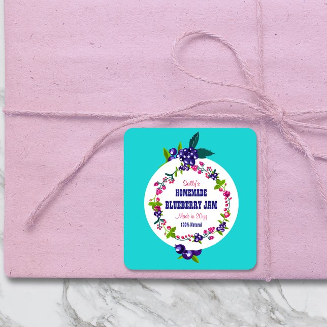 Adesivo Quadrado Teto de latas ・ Blueberry Jam DIY (Criador carregado)