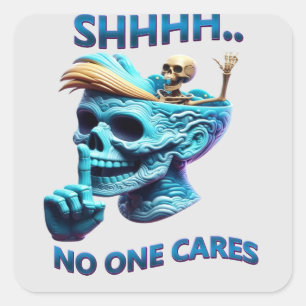 Adesivo Quadrado Teto Gráfico Silencioso Reaper Com Mensagem Sassy