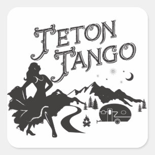 Adesivo Quadrado Teton Tango Sticker