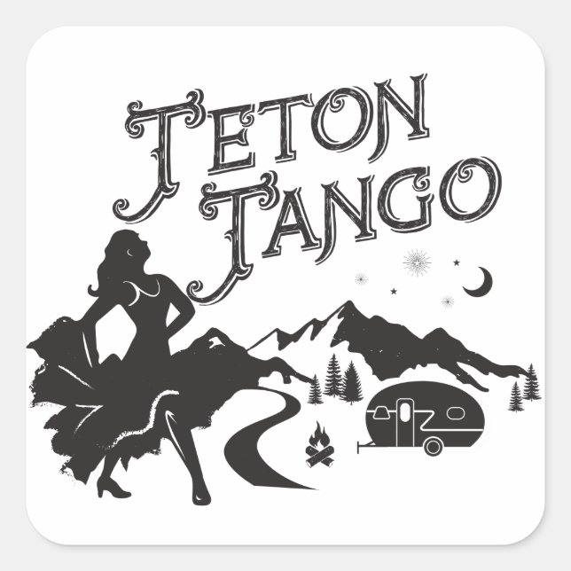 Adesivo Quadrado Teton Tango Sticker (Frente)