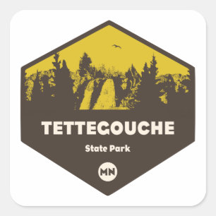 Adesivo Quadrado Tettegouche State Park, Minnesota