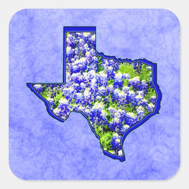 ADESIVO QUADRADO TEXAS BLUEBONNETS (Frente)