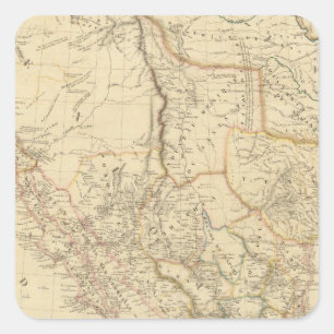 Adesivo Quadrado Texas e México