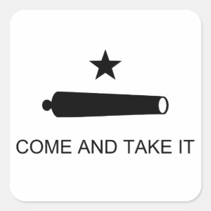 Adesivo Quadrado Texas, Venha e Leve-o