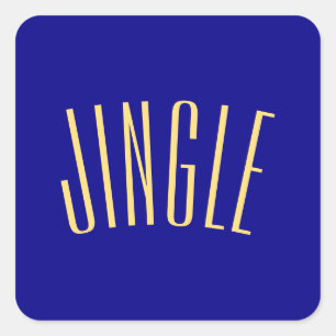 Adesivo Quadrado Texto Brincadinho E Branco.